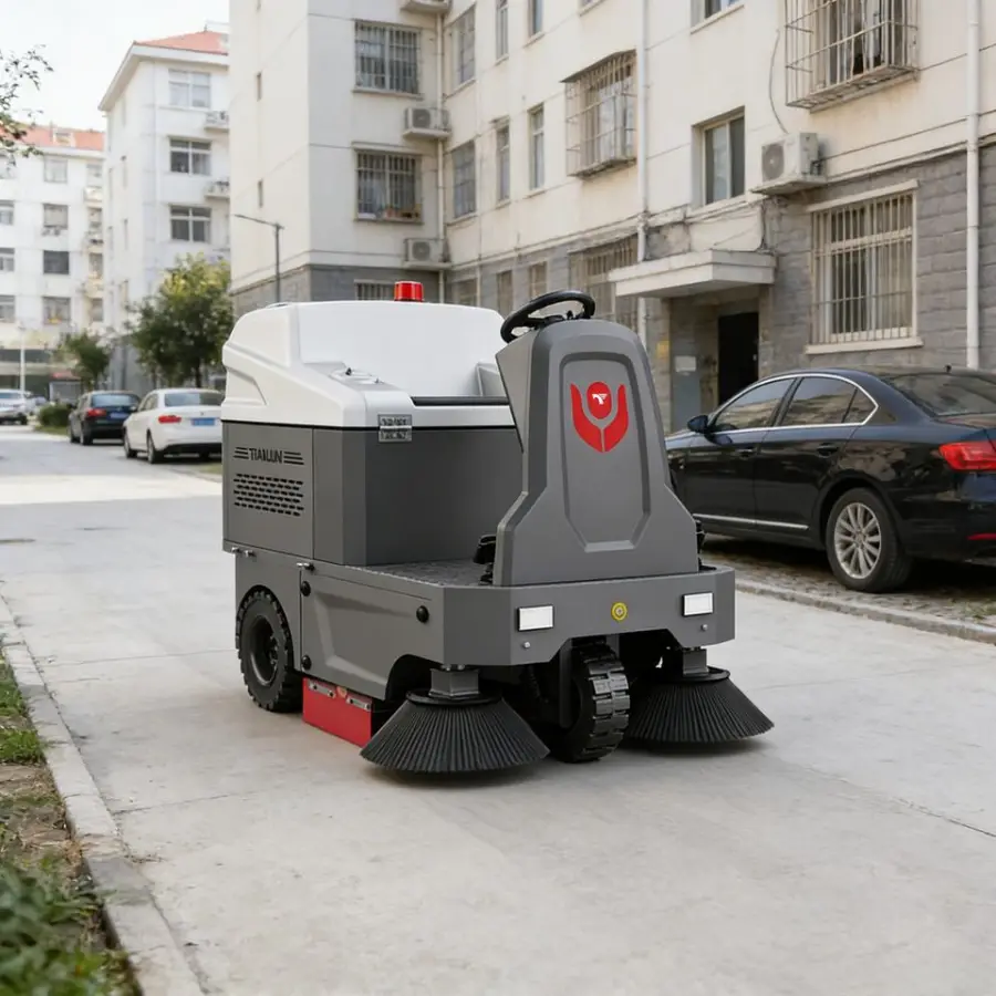 CleanHorse M3 New Electric 48V80Ah Self-Propelled Ride-on Brush Cleaning Industrial Warehouse Vacuum Floor with 180L Dus — view 2