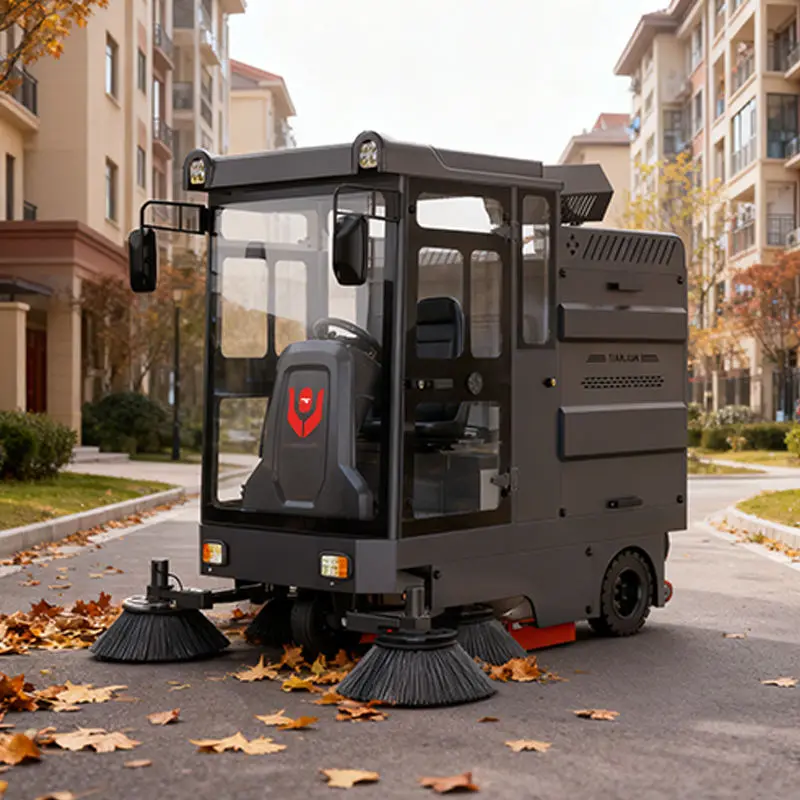 CleanHorse M6 New Fully Enclosed Electric Self-Propelled Ride-On Floor Sweeper 200L Dust Box 48V100Ah Battery 2100mm Cleaning — image 3