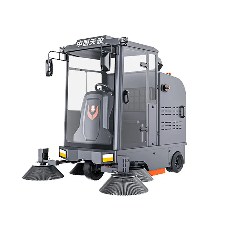 CleanHorse M2 Ride-On Self-Propelled Warehouse Dust Cleaning Machine 48V100Ah Outdoor Sweeper 200L Dust Box for Logistics Hub — image 5