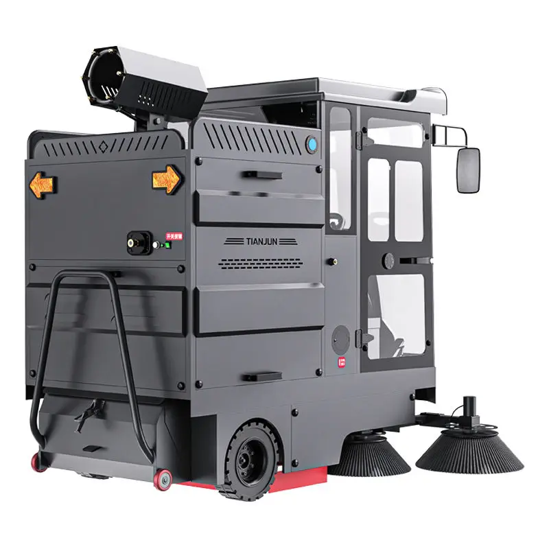 CleanHorse M6 New Fully Enclosed Electric Self-Propelled Ride-On Floor Sweeper 200L Dust Box 48V100Ah Battery 2100mm Cleaning — image 6
