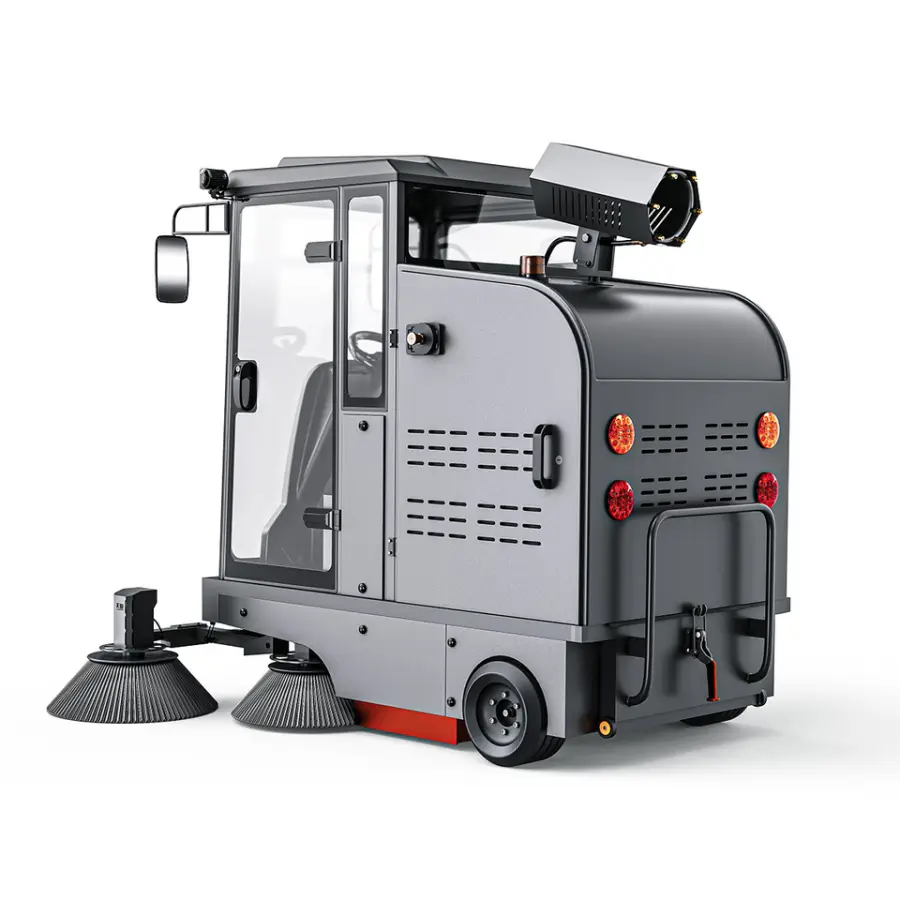 CleanHorse M2 Ride-On Self-Propelled Warehouse Dust Cleaning Machine 48V100Ah Outdoor Sweeper 200L Dust Box for Logistics Hub — image 6