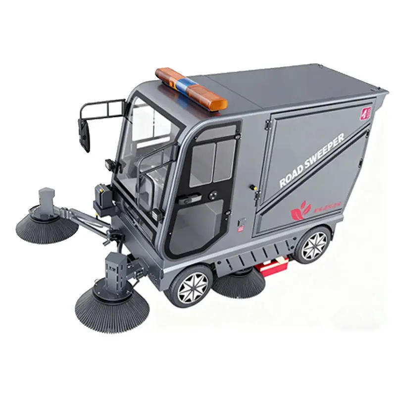 CleanHorse M10 Industrial Electric All Closed Cab Road Sweeper Cleaning Street Sweeping Machine for Clean Outdoor Streets — image 7