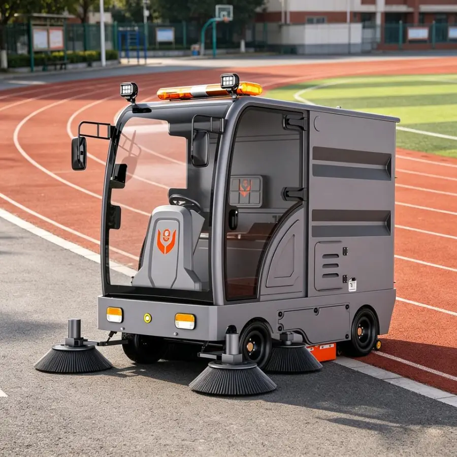 CleanHorse M11 Ride-On New Fully Enclosed Mechanical Commercial Industrial Street Sweeper 48V200Ah Battery 1500-2300mm Cleaning — image 4