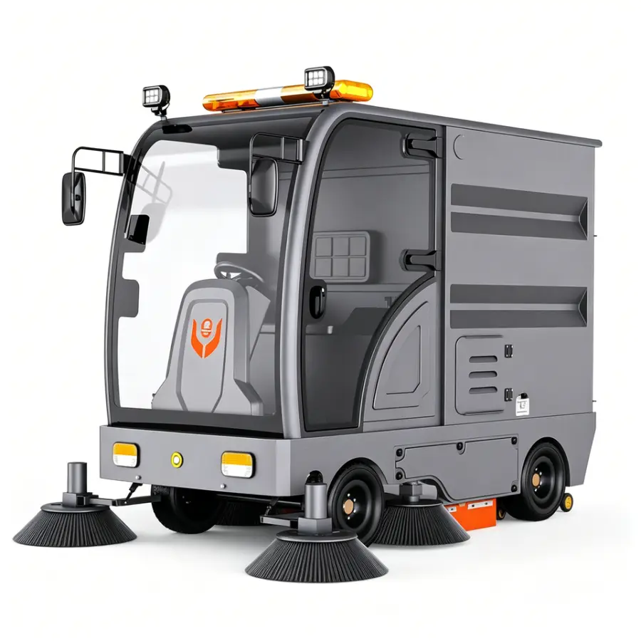 CleanHorse M11 Ride-On New Fully Enclosed Mechanical Commercial Industrial Street Sweeper 48V200Ah Battery 1500-2300mm Cleaning — image 7