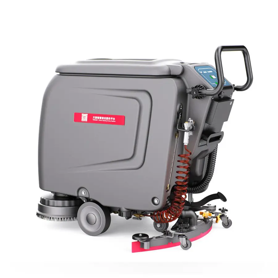 CleanHorse ARES510 New Walk-Behind Floor Scrubber Machine for Shopping Mall Dual Brushes 2000/h Efficiency 24V Battery — image 3