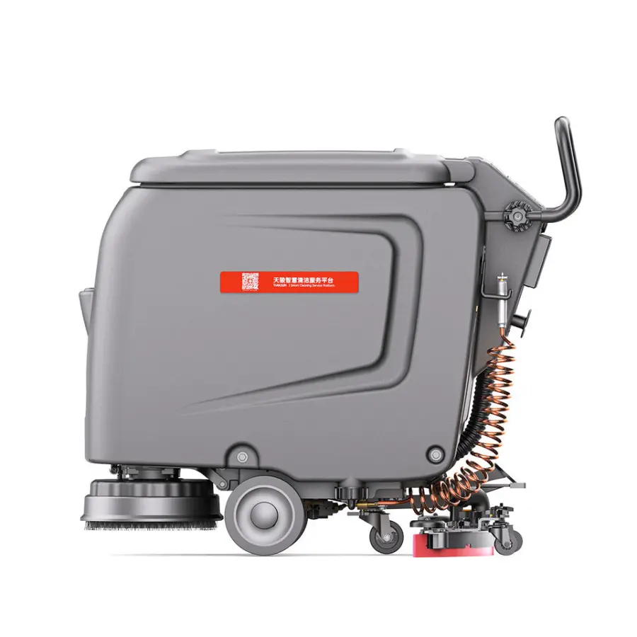 CleanHorse ARES510 New Walk-Behind Floor Scrubber Machine for Shopping Mall Dual Brushes 2000/h Efficiency 24V Battery — image 4
