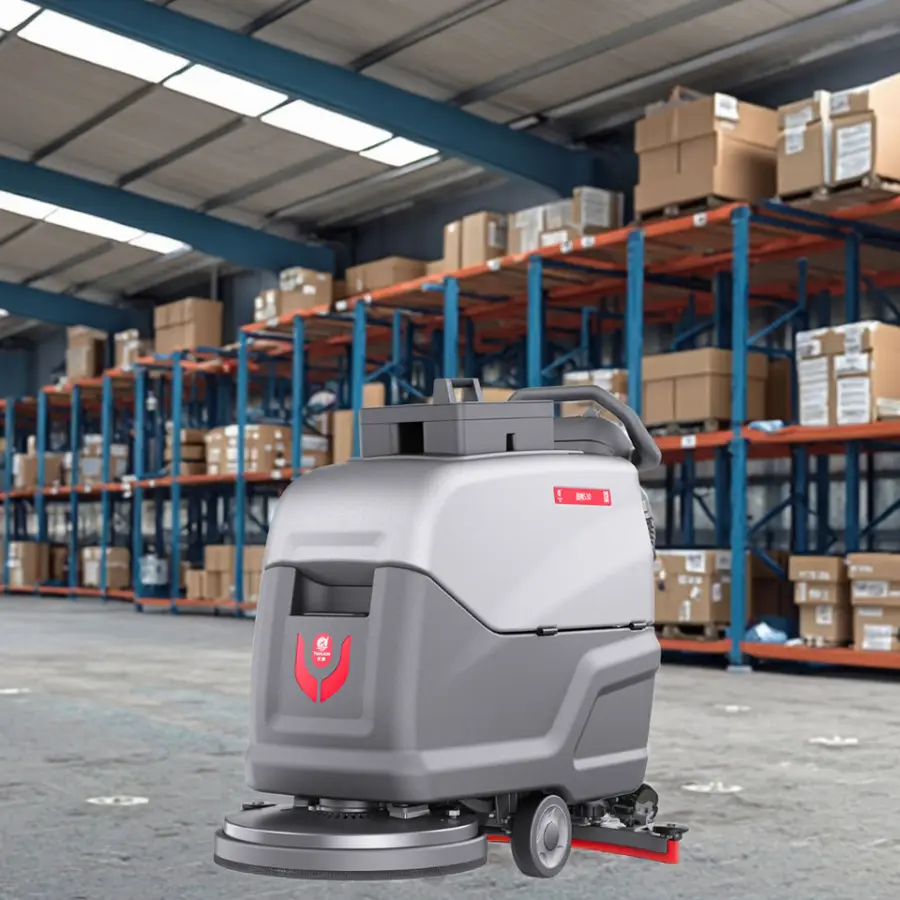 CleanHorse ARES530 New Self-Propelled Cordless Electric Walk-Behind Walk-Sweeper Tile Floor Scrubbing Machine 24V85Ah Ba — view 1