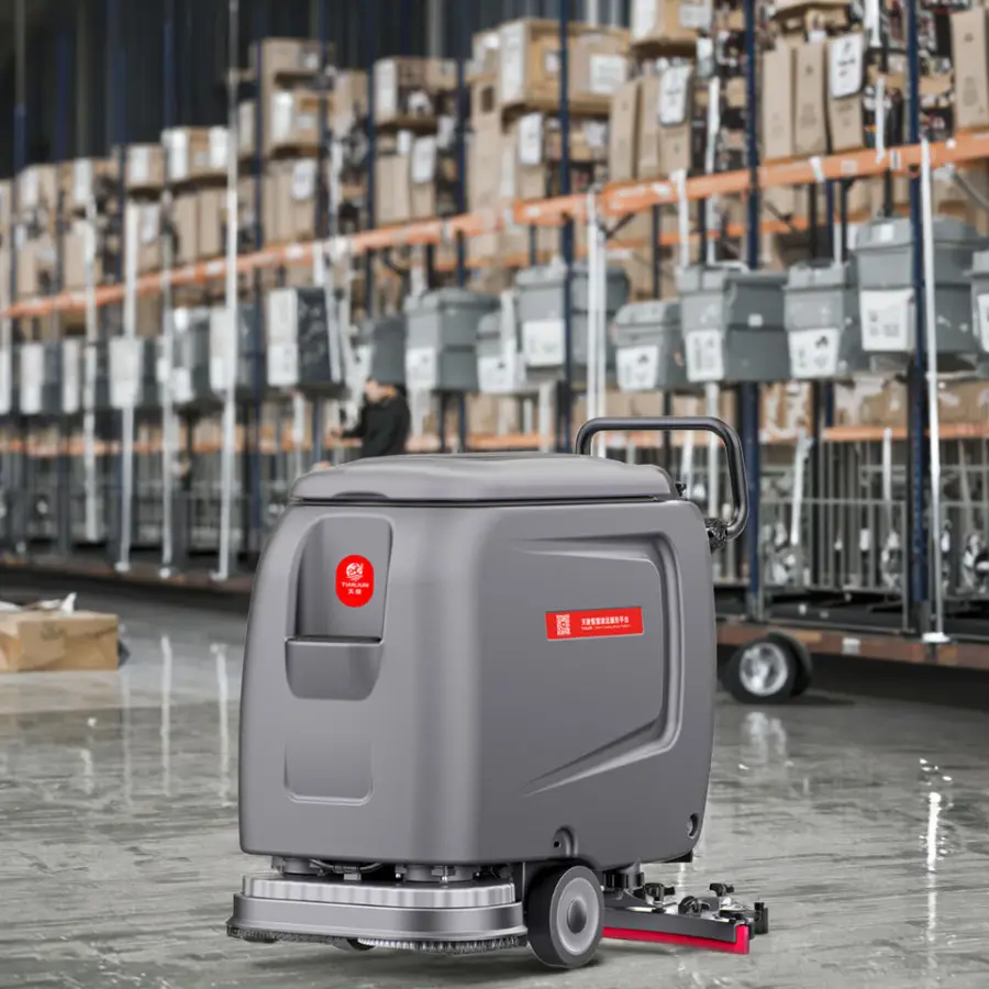 CleanHorse ARES510 New Walk-Behind Floor Scrubber Machine for Shopping Mall Dual Brushes 2000/h Efficiency 24V Battery — image 5