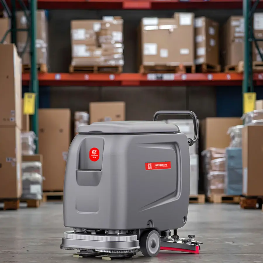 CleanHorse ARES510 New Walk-Behind Floor Scrubber Machine for Shopping Mall Dual Brushes 2000/h Efficiency 24V Battery — image 6