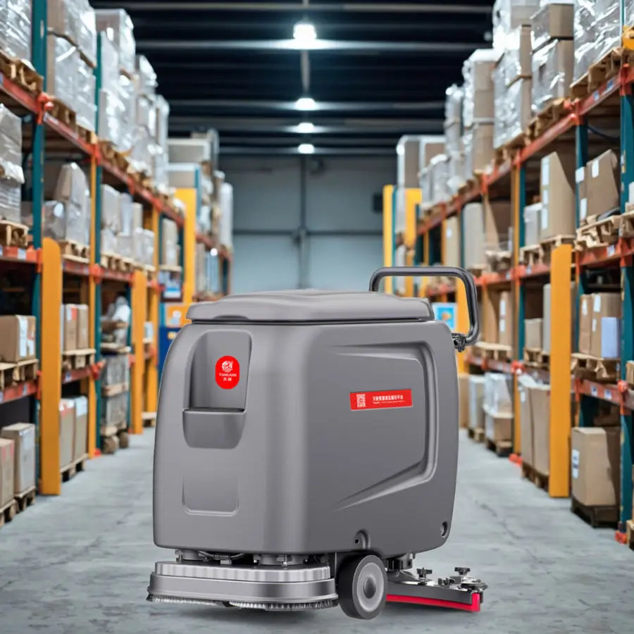 CleanHorse ARES510 New Walk-Behind Floor Scrubber Machine for Shopping Mall Dual Brushes 2000/h Efficiency 24V Battery — image 7