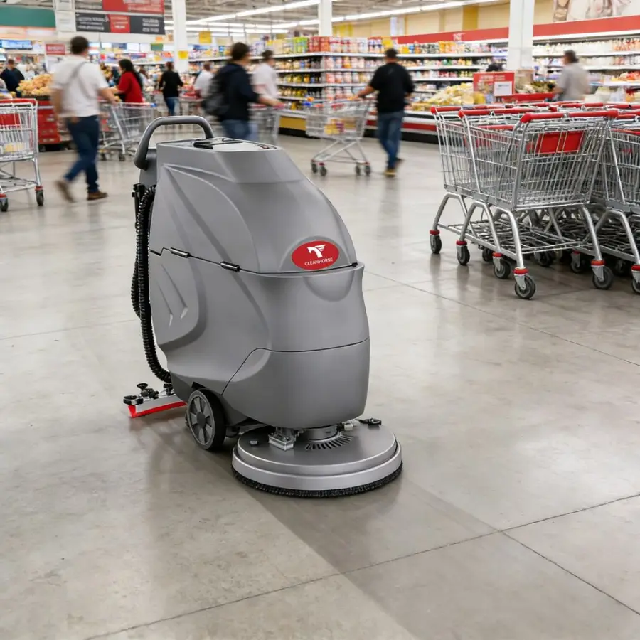 Cleanhorse X3 OEM ODM Industrial Auto Floor Scrubber 780mm Squeegee System New 24V85Ah Battery 2200/h Efficiency — view 3