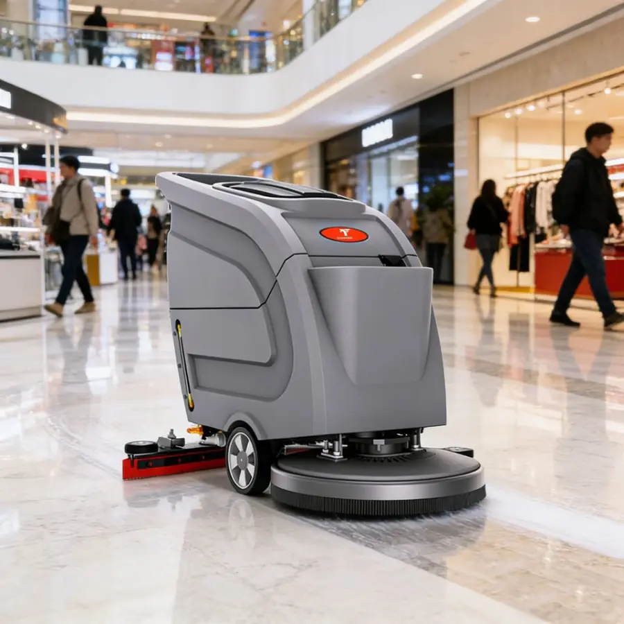 CleanHorse X1 New Walk-Behind Industrial Floor Scrubber Manual High Efficiency Hospital Hygiene Solution Cleaning 530mm 800mm — image 6