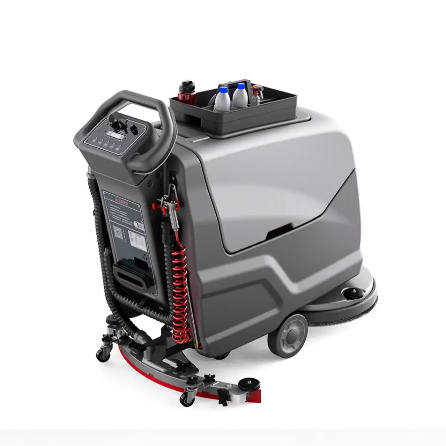 CleanHorse ARES550 New Electric Subway Station Cleaning Equipment Walk Behind Floor Scrubber Dryer Machine Self Propelled — image 7