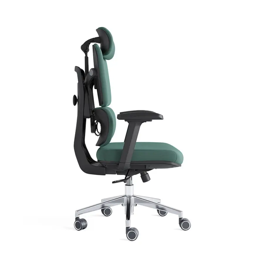 Factory Price Customized Forest Green Fabric Design 4 Positions Locking Adjustable Executive Office Chair with Lumbar Support — image 4