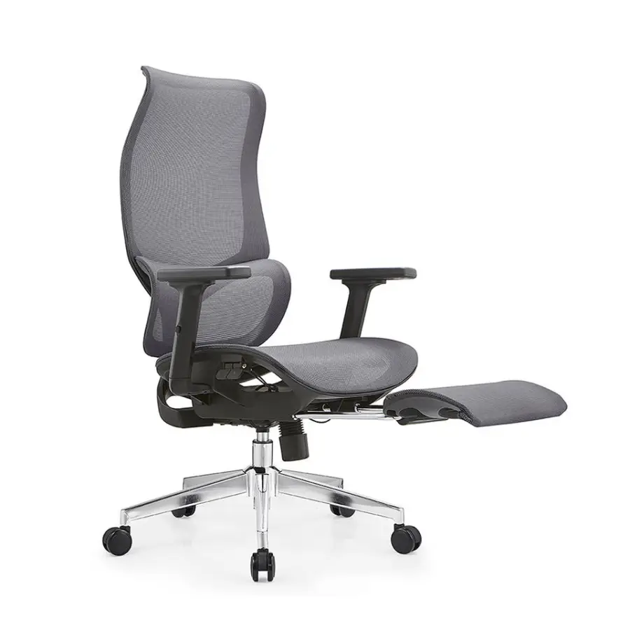 200kg Heavy Duty Office Wide Seat Ergonomic Chairs for Office with Footrest — view 1