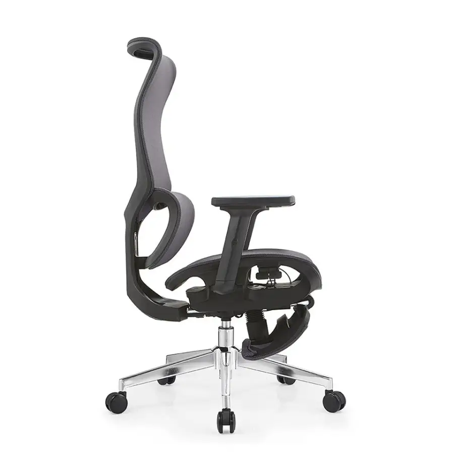200kg Heavy Duty Office Wide Seat Ergonomic Chairs for Office with Footrest — view 2