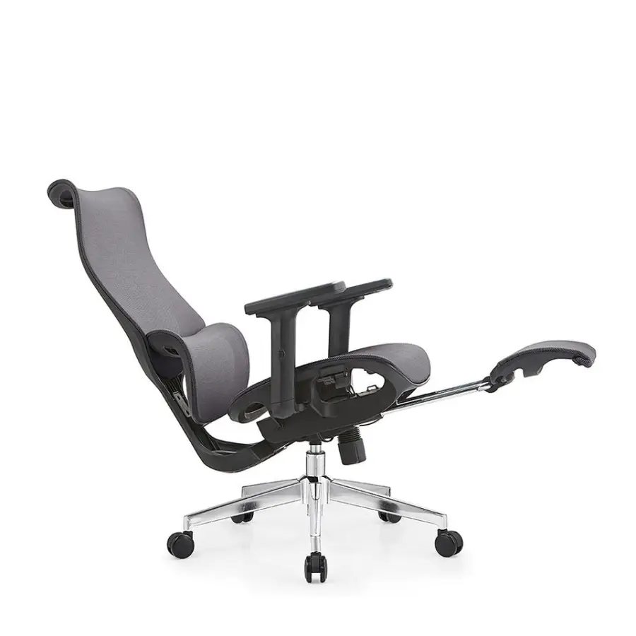 200kg Heavy Duty Office Wide Seat Ergonomic Chairs for Office with Footrest — view 4