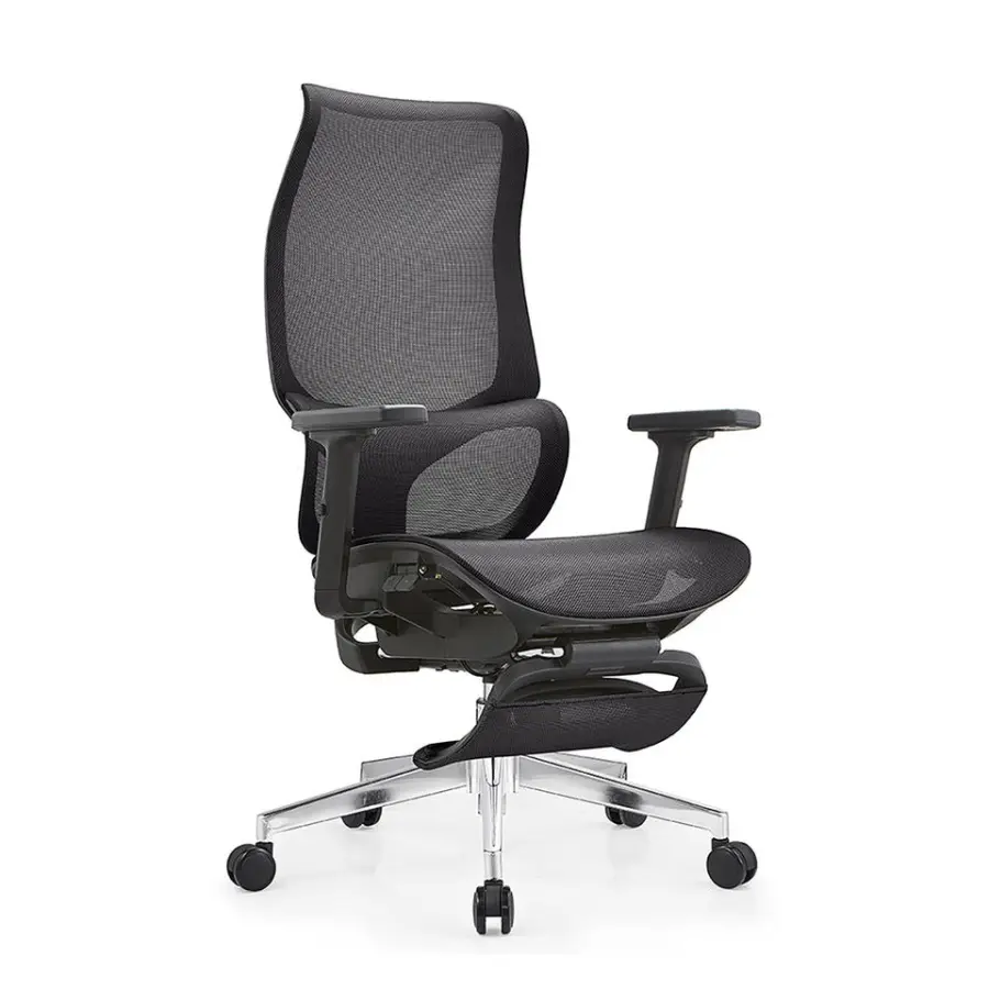 200kg Heavy Duty Office Wide Seat Ergonomic Chairs for Office with Footrest — view 6