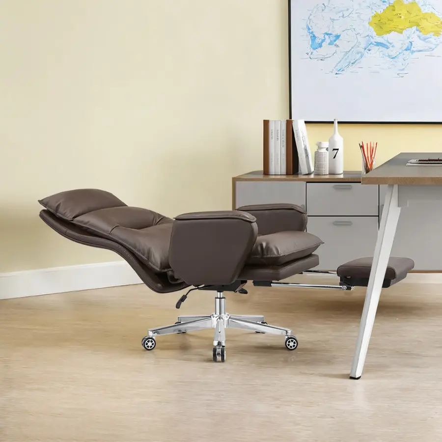 Boss Business Management Ergonomic Luxury Executive Office Leather Swivel Chair — image 5