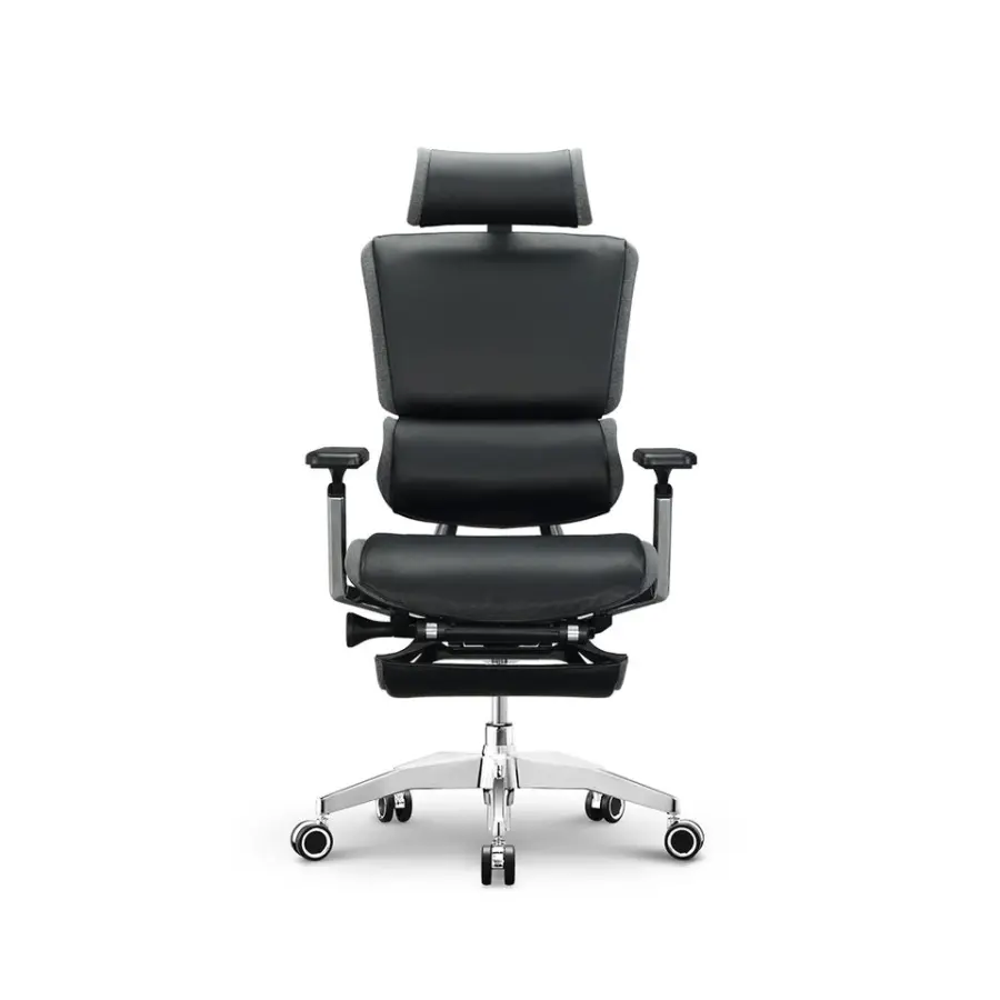 5 Years Warranty Comfortable Recliner Executive Luxury Ceo boss Black Genuine Leather Office Leather Chair — image 3