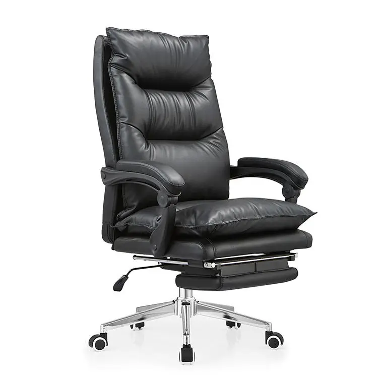 Heavy Duty Office Chair Leather Executive Recliner Swivel Office Chair High Back Ergonomic Desk Pu Leather Office Chair — view 1