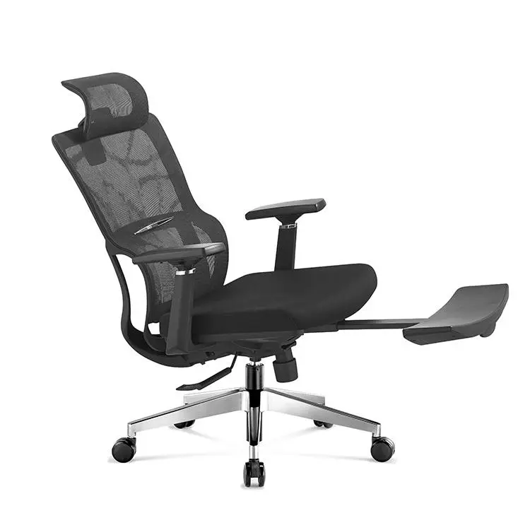 Wholesale Modern Lift Computer Chair Nylon Mesh Hight Back Swivel Design Ergonomic Oficina Staff Office Chair With Footr — view 1