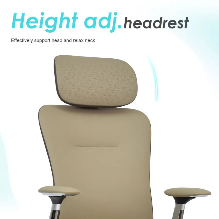 High-end European Design Director CEO Office Heavy Duty Leather Executive Chair for 8-10 Hours Sitting — image 4