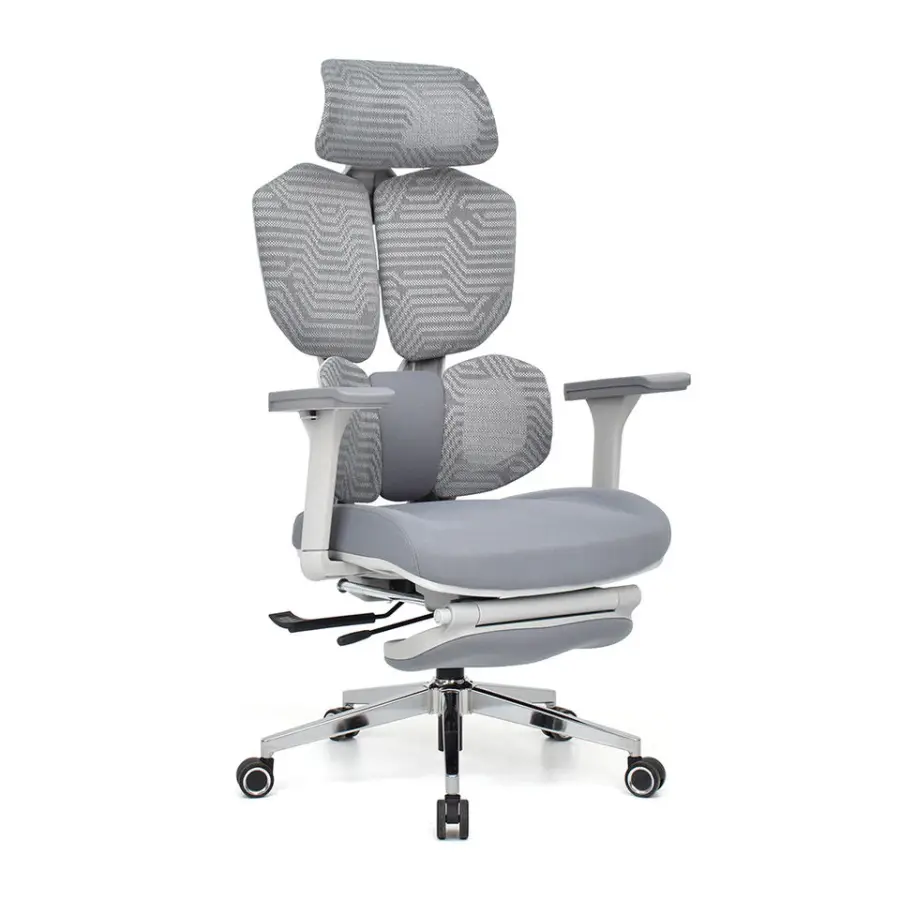 Chair Gaming Custom Wholesale Heavy Duty Swivel Reclining White Computer Executive Office Ergonomic Gaming Chair with Footrest — image 4