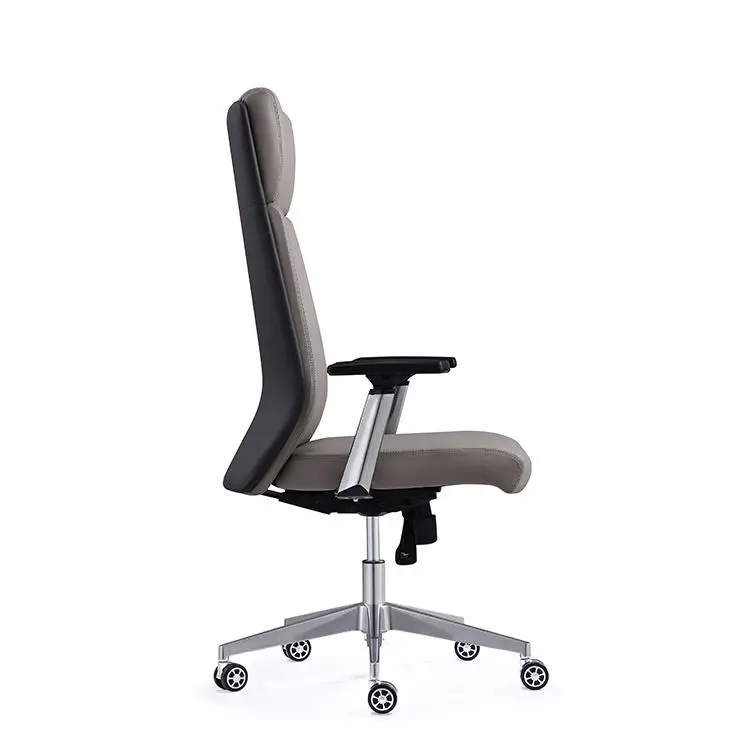 Factory Price High Back Office Chair Executive Boss Pu Leather Furniture Swivel Adjustable Leather Chair — view 2