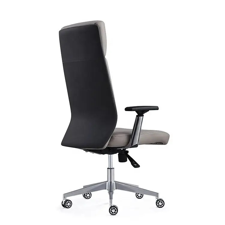 Factory Price High Back Office Chair Executive Boss Pu Leather Furniture Swivel Adjustable Leather Chair — view 3