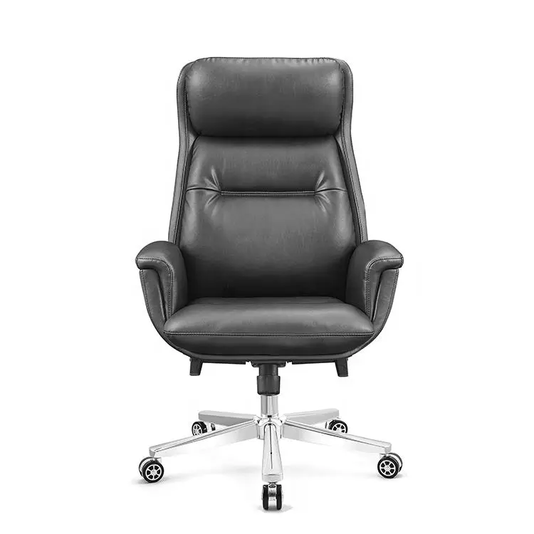 Cheap Massage Soft Ergonomic Office Furniture Executive Recliner boss Chairs Luxury Black PU Leather Office Chair — view 1