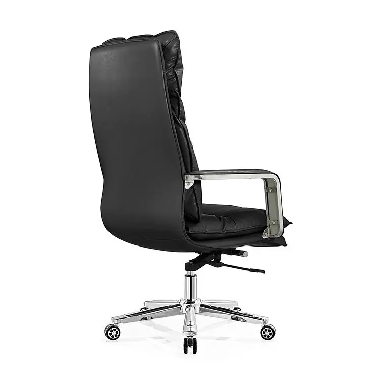 Cheap Massage Soft Ergonomic Office Furniture Executive Recliner boss Chairs Luxury Brown PU Leather Office Chair — image 6