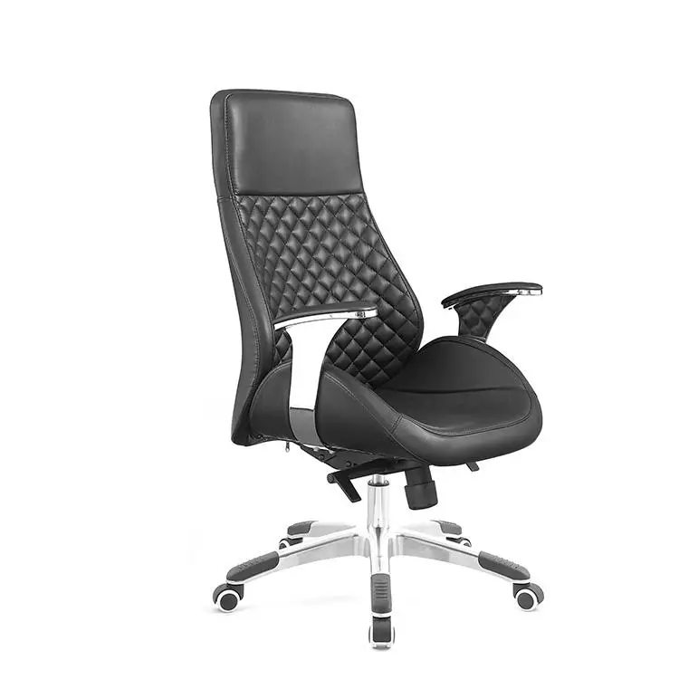 China boss Ergonomic Luxury PU Leather Revolving Executive Office Chair Leather — view 2