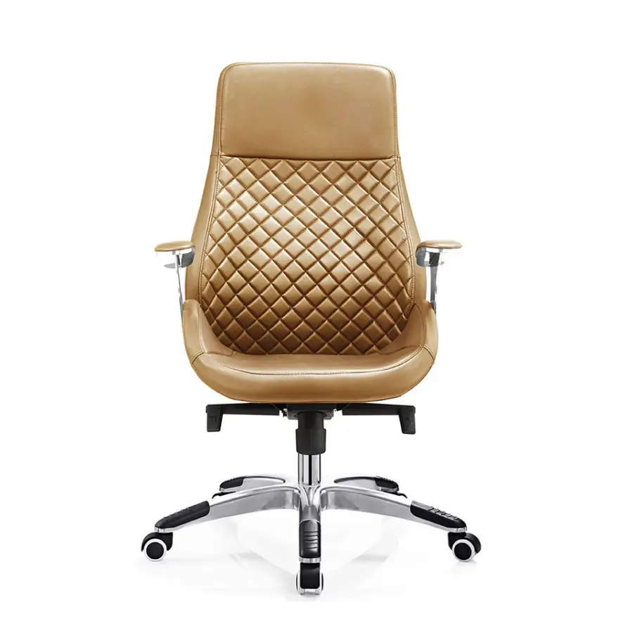 China boss Ergonomic Luxury PU Leather Revolving Executive Office Chair Leather — view 3