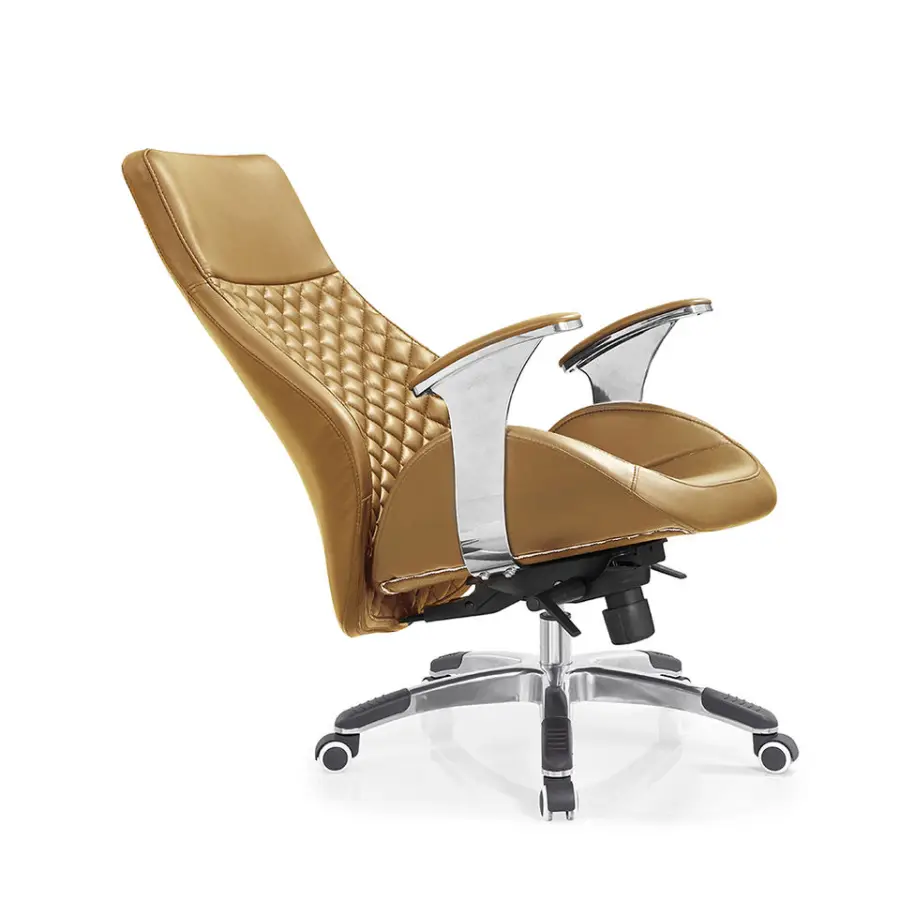 China boss Ergonomic Luxury PU Leather Revolving Executive Office Chair Leather — view 5