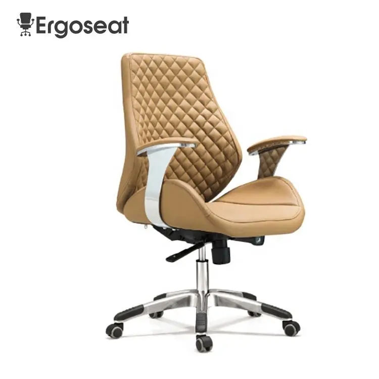 China boss Ergonomic Luxury PU Leather Revolving Executive Office Chair Leather — view 6