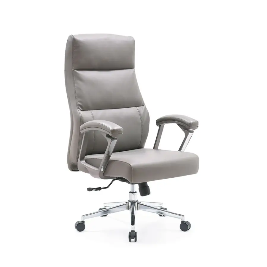 Wholesale Discount Promotion Vintage Large boss Manager Director Conference Meeting Lumbar Support Leather Office Chair — view 1