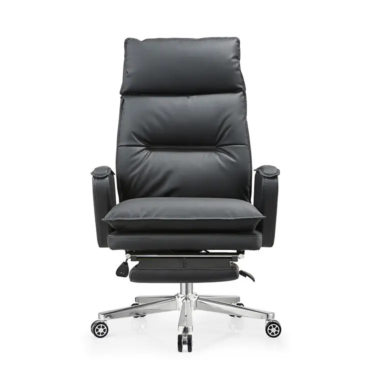 Black Pu Leather Luxury Office Chair Revolving Wholesale Swivel Executive Chair Luxury Office — view 1