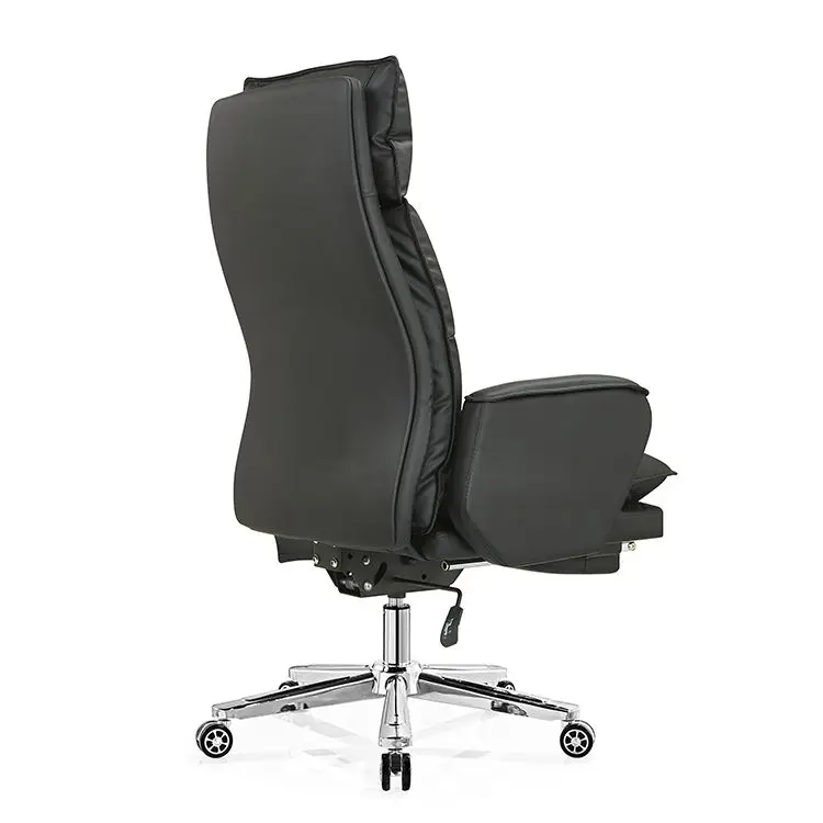 Black Pu Leather Luxury Office Chair Revolving Wholesale Swivel Executive Chair Luxury Office — image 4