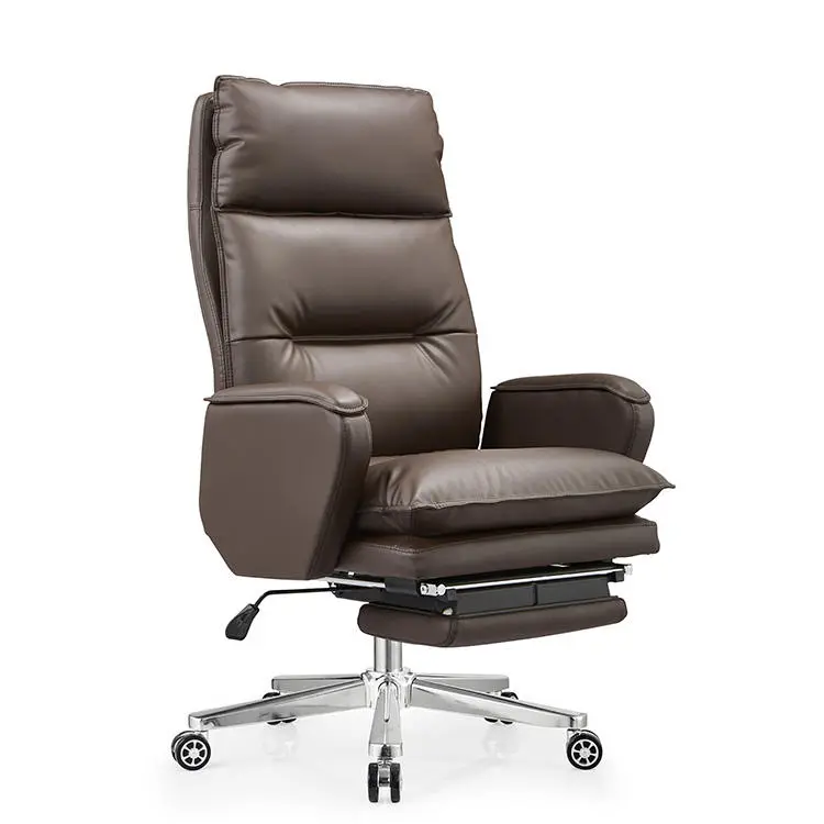 Black Pu Leather Luxury Office Chair Revolving Wholesale Swivel Executive Chair Luxury Office — image 5