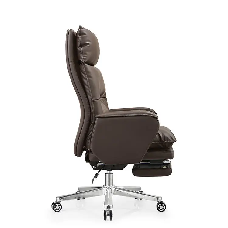 Black Pu Leather Luxury Office Chair Revolving Wholesale Swivel Executive Chair Luxury Office — image 6