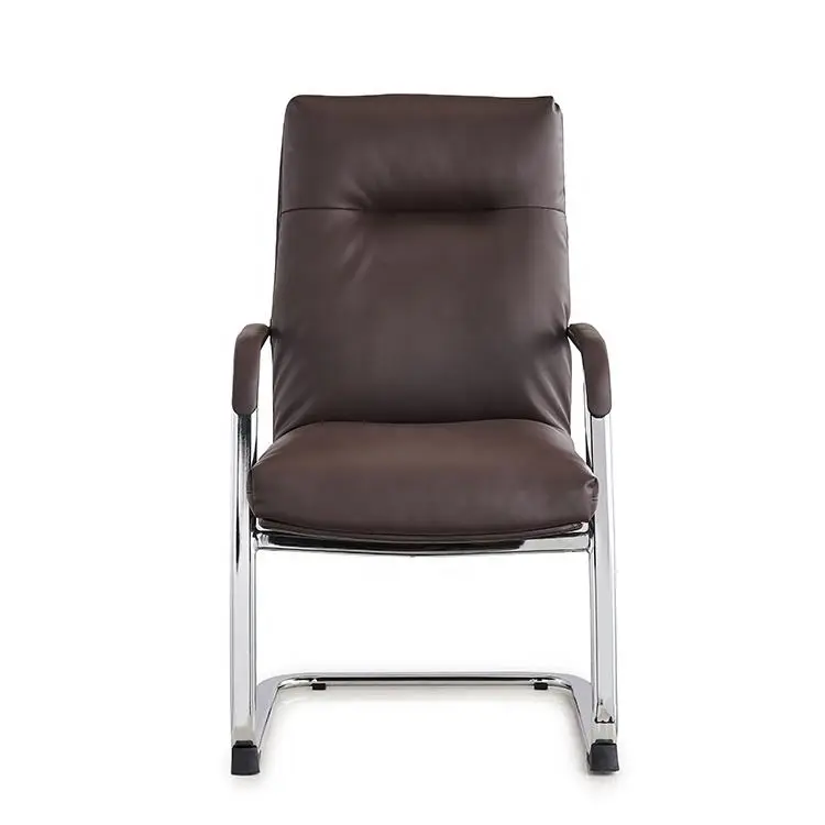 Wholesale Modern Visitor Leather PU Lift Boss Chair Mid Back Design Oficina Chair Executive Conference Chair — view 3