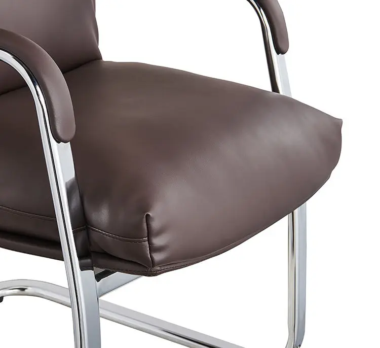 Wholesale Modern Visitor Leather PU Lift Boss Chair Mid Back Design Oficina Chair Executive Conference Chair — view 5