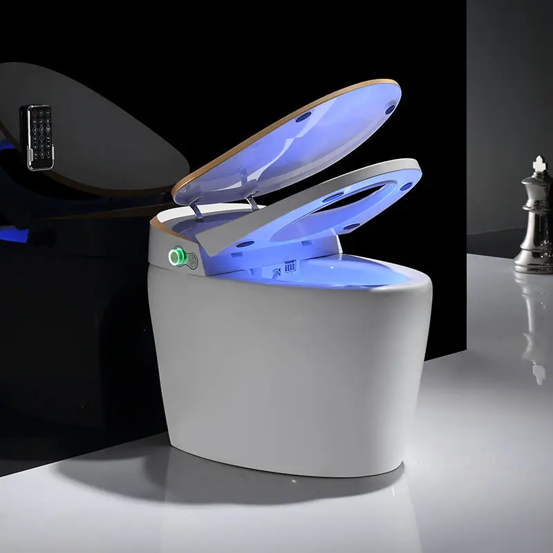 Top Quality Auto Operation Sensor Intelligent Bidet Electronic Ceramic Wc Sanitary Ware One Piece Smart Toilet for Bathroom — image 4