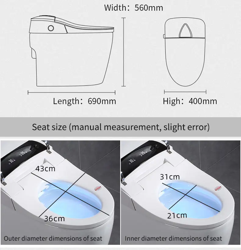 Wholesale Modern Style Floor-standing Smart Toilet Bowl Automatic Operation Ceramic Intelligent Wc Toilet — image 8