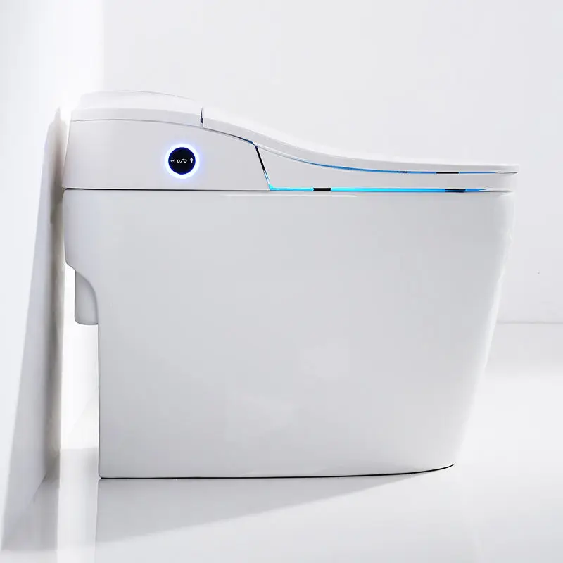 Modern Hidden Water tank Electric Toilet Bowl Ceramic One Piece Water Closet Floor Mounted Intelligent Smart Toilets — view 4