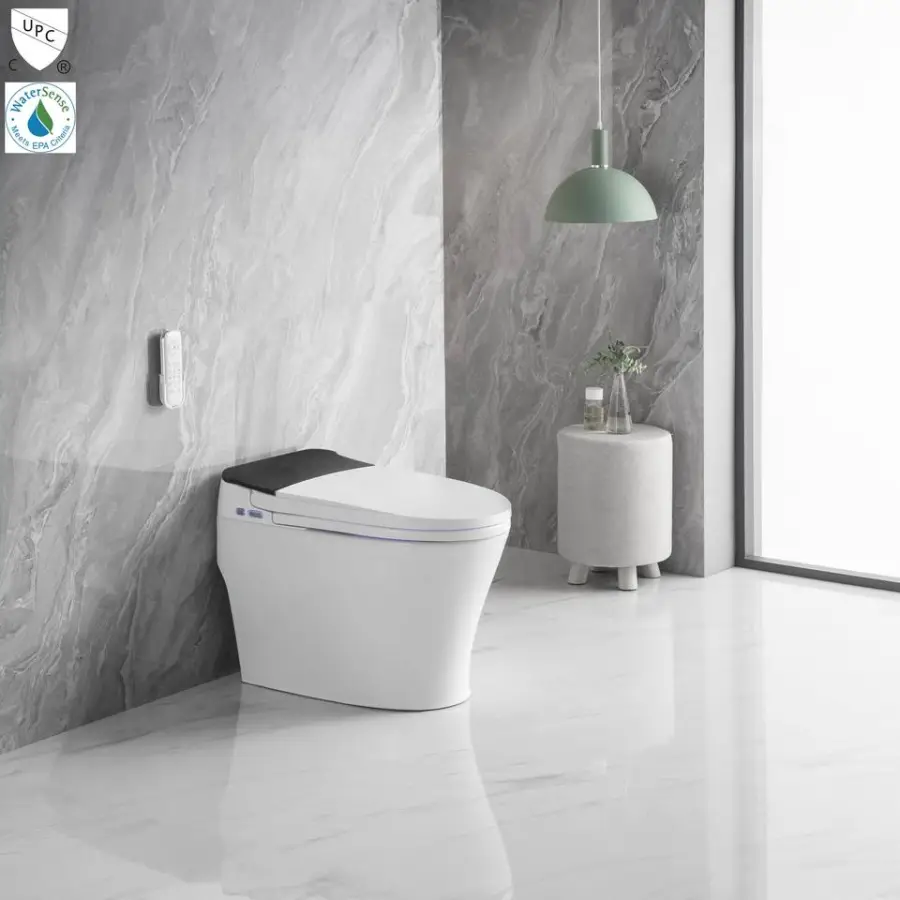 Health Life Good Quality Safe Wc Piss Intelligent Water Closet Bathroom Floor Mounted Automatic Self-clean Smart Ceramic — view 1