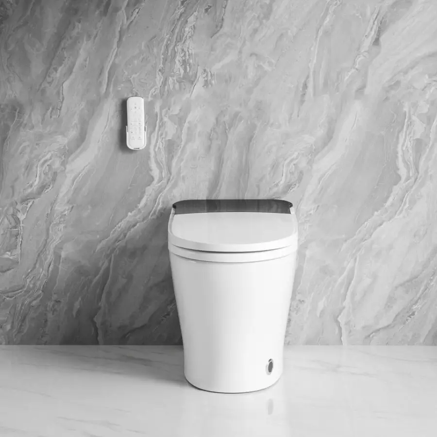 Health Life Good Quality Safe Wc Piss Intelligent Water Closet Bathroom Floor Mounted Automatic Self-clean Smart Ceramic Toilet — image 2