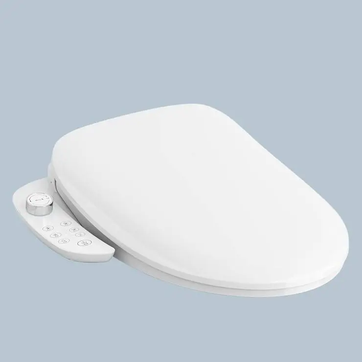 Western Hot Sale High Quality Wc Sanitary Ware New Model Instant Warm Electric Inodoro Seat Bathroom Open Front Toilet Seats — image 5