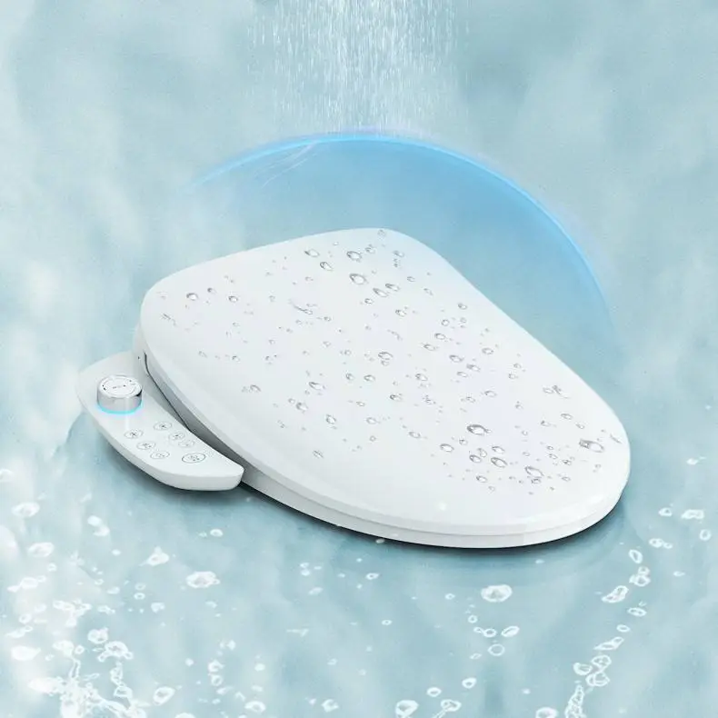 Western Hot Sale High Quality Wc Sanitary Ware New Model Instant Warm Electric Inodoro Seat Bathroom Open Front Toilet Seats — image 7